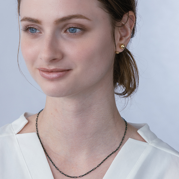 BALL & BALL PIERCED EARRING(片耳用)(2GP0938)K18 ピアス