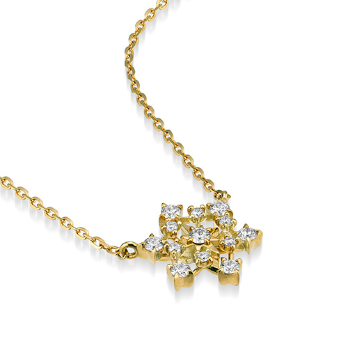 Winter限定】STARLIGHT CLUSTER NECKLACE (S)(1ZN1215)K18 ネックレス