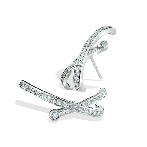 DIAMOND PIERCED EARRINGS(1XP0413)Pt950 ピアス｜スター