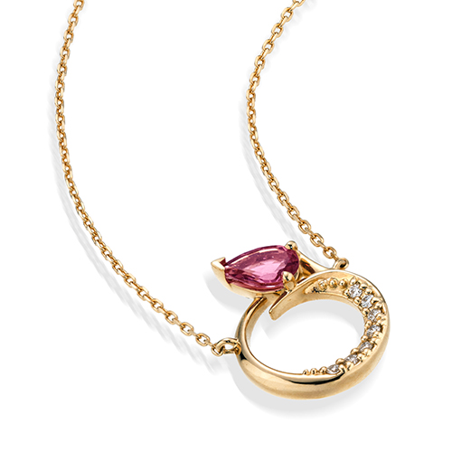 GLOWING SPROUT TOURMALINE NECKLACE(1ZN1213)K18 ネックレス｜スター