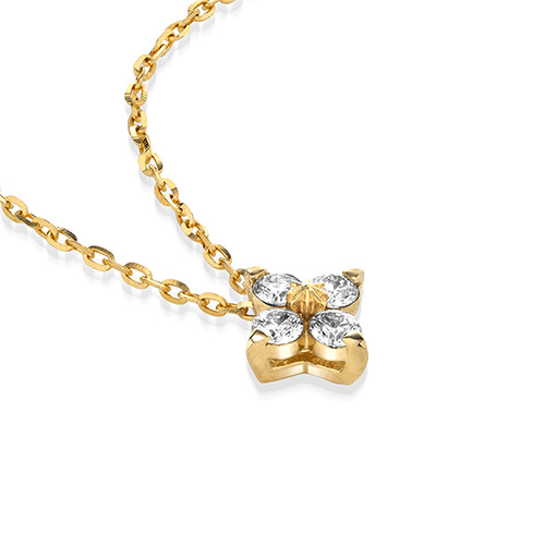 BRIGHTEST STAR DIAMOND NECKLACE(SS)(2ZN2495)K18 ネックレス｜スター
