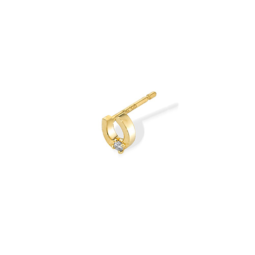 STAR JEWELRY K10 ピアス DIAMOND SKINNY DIAMOND SKINNY PIERCED EARRING(HORSESHOE)(2JP1102)K10 ピアス