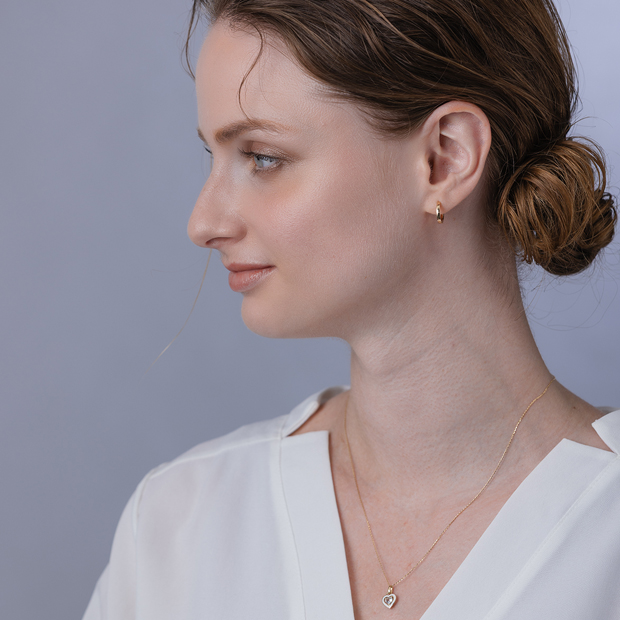 CLICK HOOP PIERCED EARRING(L／片耳用)(2JP0946)K10 ピアス