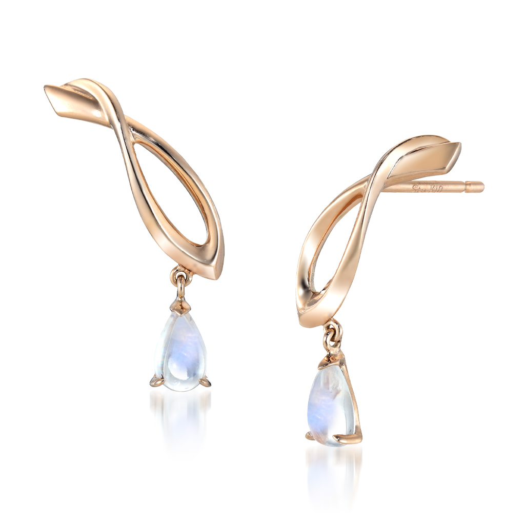 ピアスBLUE MOONSTONE PIERCED EARRINGS(2JP0862)｜スタージュエリー