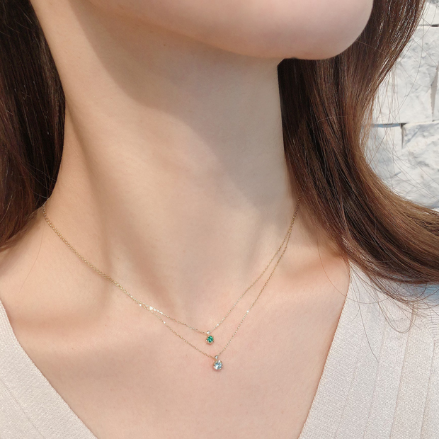 ネックレスAQUAMARINE NECKLACE(2JN7359)STAR JEWELRY GIRL (スター