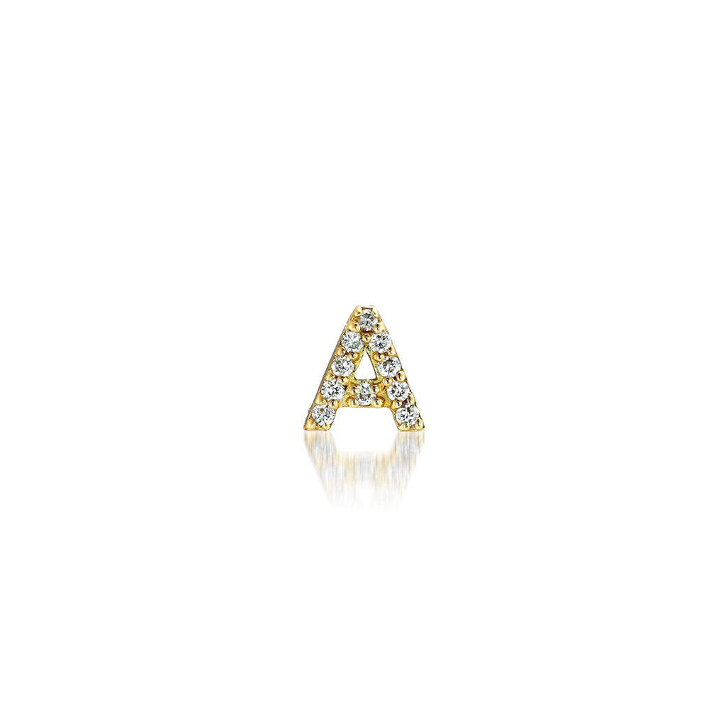 ピアスDIAMOND INITIAL PIERCED EARRING (A)(2ZP1598)｜スター ...