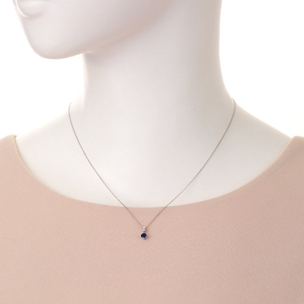 ネックレスCROSSING STAR SETTING SAPPHIRE NECKLACE(2XN0303)｜スター ...