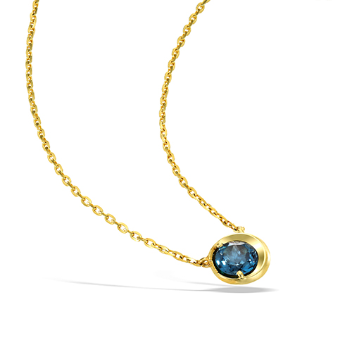 BLUE TOPAZ MOON NECKLACE(2JN0996)K10 ネックレス|スター BLUE TOPAZ MOON NECKLACE(2JN0996)K10 ネックレス|スター