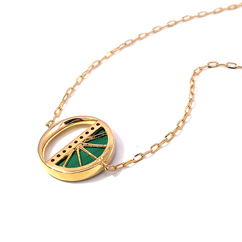 WAXING MOON MALACHITE BRACELET(1ZU0485)K18 ブレスレット｜スター