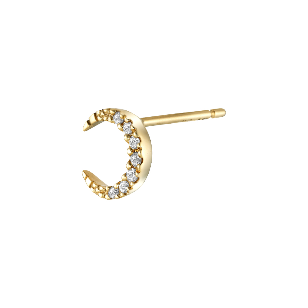 ピアスDIAMOND MOON PIERCED EARRING(2ZP1582)｜スタージュエリー公式