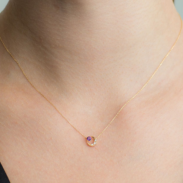 ネックレスAMETHYST MOON NECKLACE(2ZN2309)｜スタージュエリー公式 ...