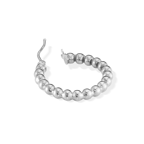K18WG（ホワイトゴールド） ピアス 【片耳】スタージュエリー カットボール BALL HOOP PIERCED EARRING(2.1cm/片耳用)(2JP1047)K10 ピアス