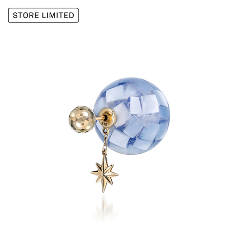 SHIMMER BALL PIERCED EARRING(片耳用)(2JP1085)K10 ピアス