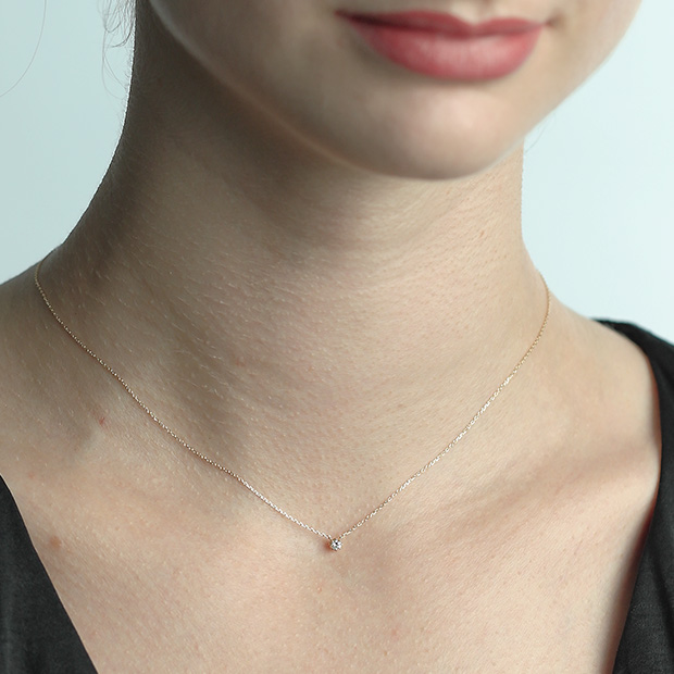 DIAMOND SUNSHINE NECKLACE 0.05ct(2ZN2420)K18 ネックレス