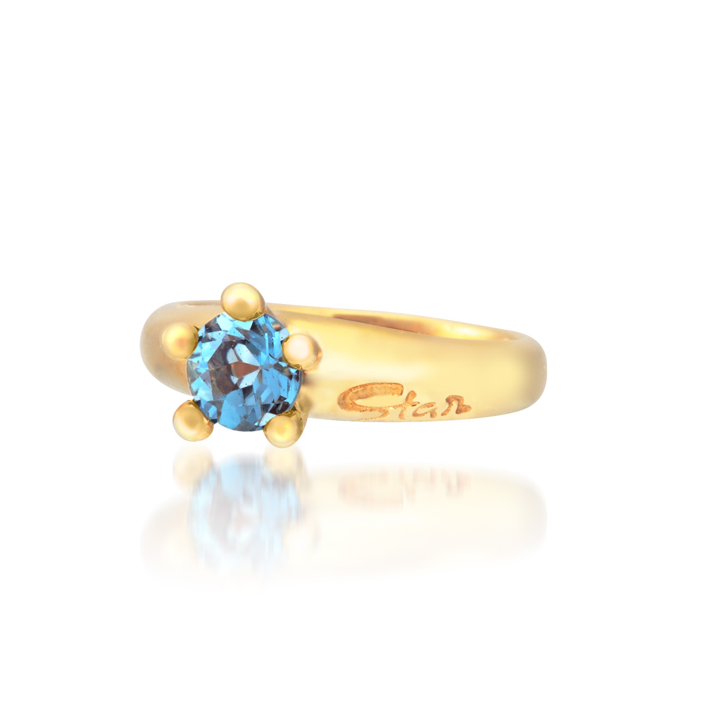 K18 ベビー BABY RING BLUE ZIRCON(12月)(12月の誕生石 ジルコン)