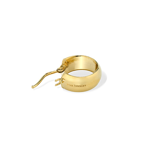 HOOP PIERCED EARRING(1.2cm/片耳用)(2GP0946)K18 ピアス｜スター