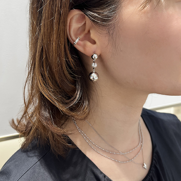 [値下げ] STAR JEWELRY シルバーネックレス ピアス セット