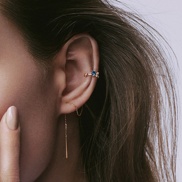 ピアスイヤーカフLIFE OF THE EARTH PIERCED EARRING & EAR CUFF