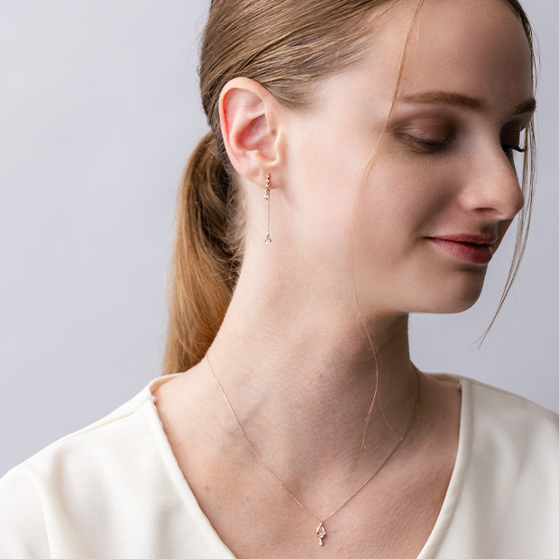 CHAIN EARRINGS(2JE0059)K10 イヤリング｜スタージュエリー公式 