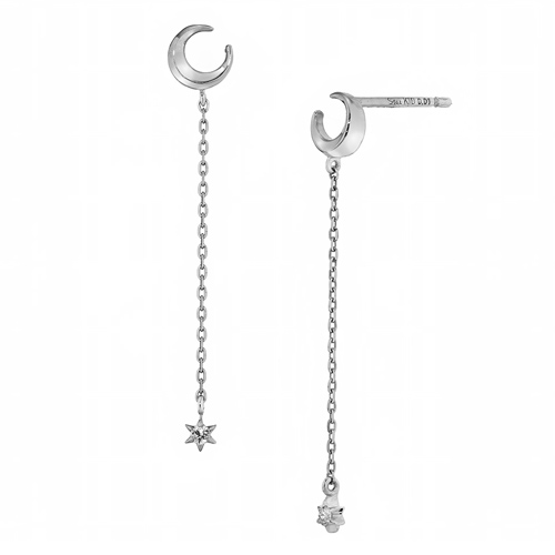 スタージュエリーk18CZロングピアス人気完売　他出品の為早期終了有り　値下げ✖️ BRIGHTEST STAR DIAMOND PIERCED EARRINGS(S)(2ZP1440)K18