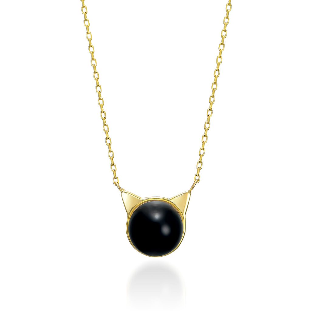 ONYX CAT NECKLACE(2JN7210)STAR JEWELRY GIRL (スタージュエリ―ガール