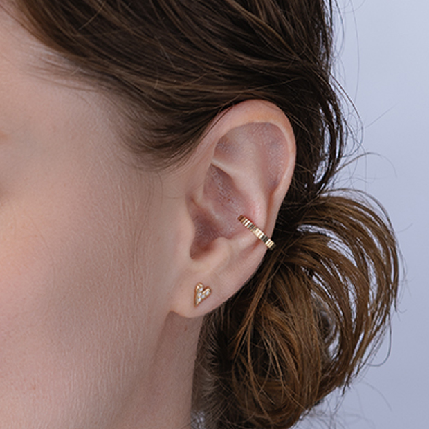 CONNECT WITH LOVE PIERCED EARRING(片耳用)(2JP1078)K10 ピアス