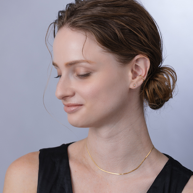 STAR JEWELRY K18ピアス MOON SETTING 新品未使用 MOON SETTING DIAMOND CHAIN PIERCED EARRINGS(2ZP1659)K18