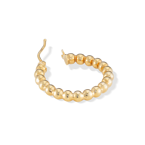 BALL HOOP PIERCED EARRING(2.1cm/片耳用)(2JP0986)K10 ピアス