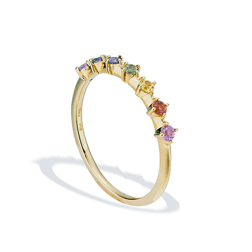 RAINBOW SAPPHIRE RING(1ZR1263)K18 リング｜スタージュエリー公式