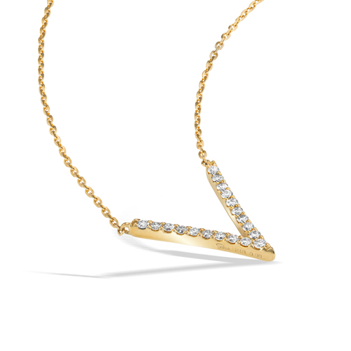 WISHBONE V NECKLACE(2XN0465)Pt950 ネックレス｜スター