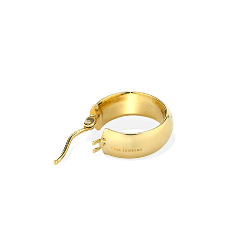 HOOP PIERCED EARRING(1.4cm/片耳用)(2GP0947)K18 ピアス｜スター