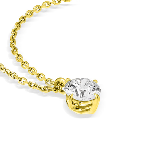 CROSSINGSTAR SETTING NECKLACE(1ZN1186)K18 ネックレス｜スター