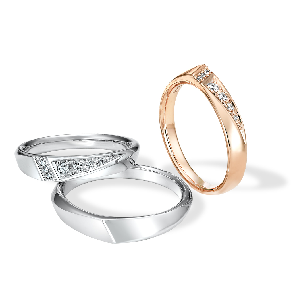 マリッジリング「SHAPE of LIGHT」MARRIAGE RING(2PR0727)｜スター