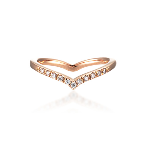 ピンキーリングDIAMOND HEART PINKIE RING(2ZR1475)｜スタージュエリー