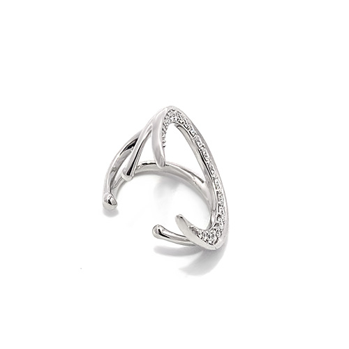 DIAMOND MOON EAR CUFF(1XE0113)Pt950 イヤーカフ｜スタージュエリー