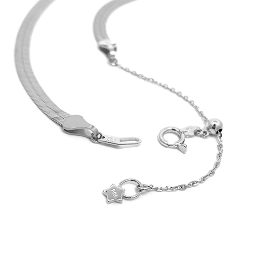 FLAT HERRINGBONE CHAIN（S）(2JK0255)K10WG チェイン｜スター