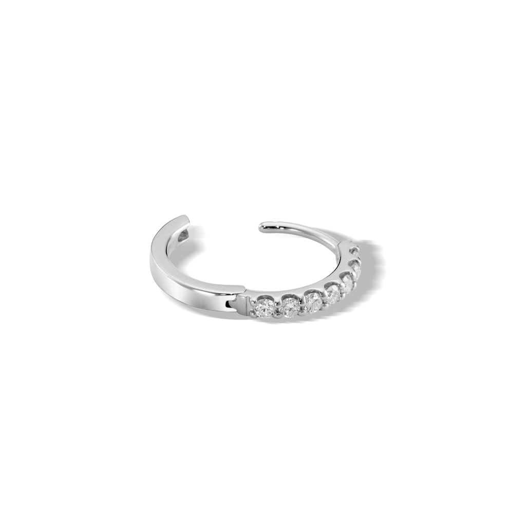 ピアスDIAMOND CLICK HOOP PIERCED EARRING(2ZP1587)｜スター