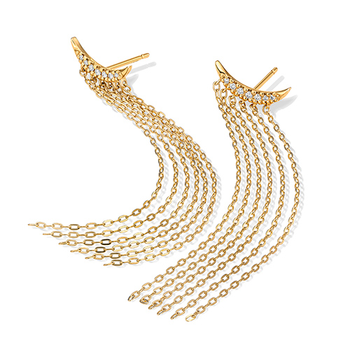 スタージュエリー 2wayムーンブライトチェーンピアス STAR JEWELRY