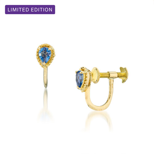 ジュエリー jewelry K18 アクアマリン イヤリング K18 ゴールド レディース