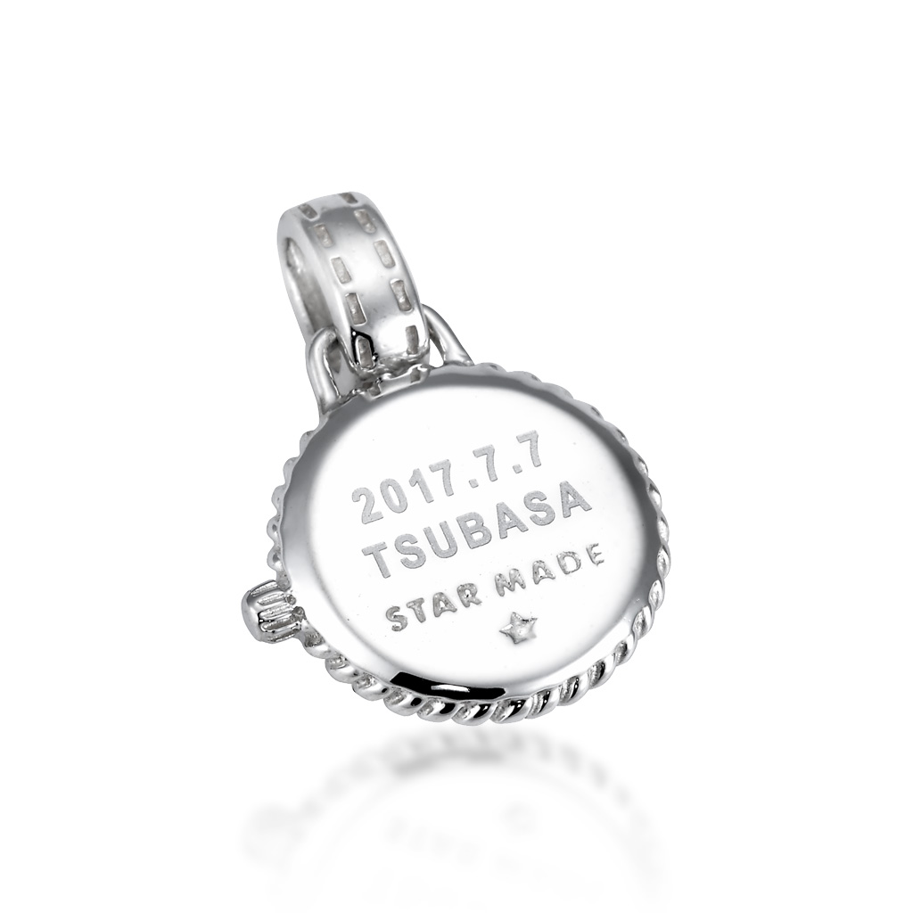 ベビーSILVER CLOCK CHARM BLUE ZIRCON(12月)(2SC0804)｜スター 