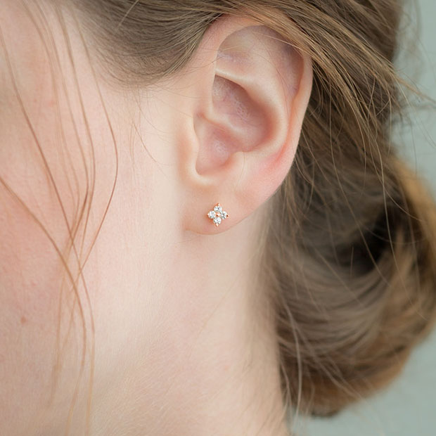 ピアスBRIGHTEST STAR DIAMOND PIERCED EARRINGS(S)(2ZP1440)｜スター ...