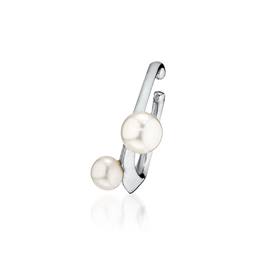FUTURITY PEARL PIERCED EARRINGS (YG)(2SE0810)SV925 イヤーカフ