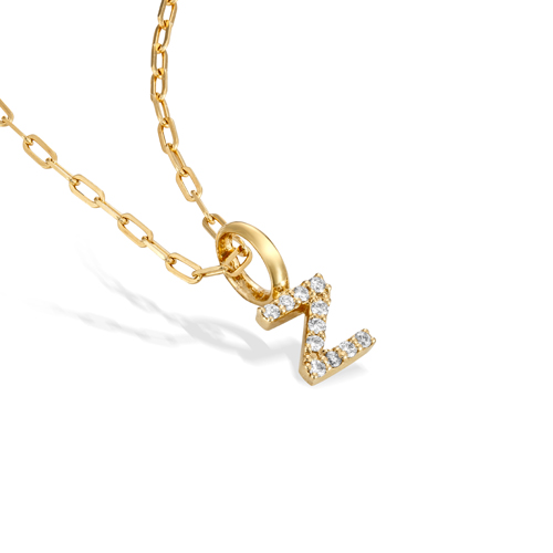 DIAMOND INITIAL CHARM (Z)(2ZC1026)K18 チャーム｜スタージュエリー