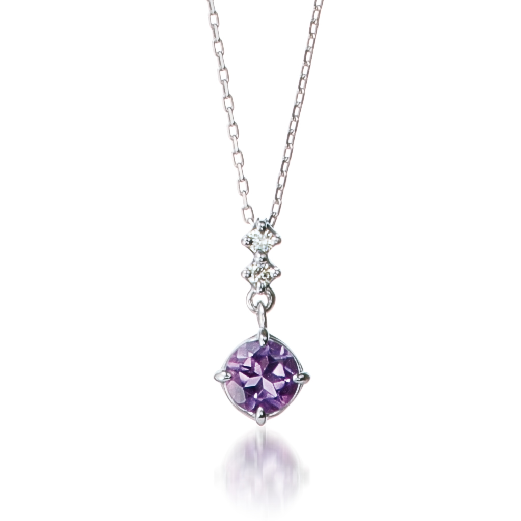 ネックレスCROSSING STAR SETTING AMETHYST NECKLACE(2XN0296)|スター