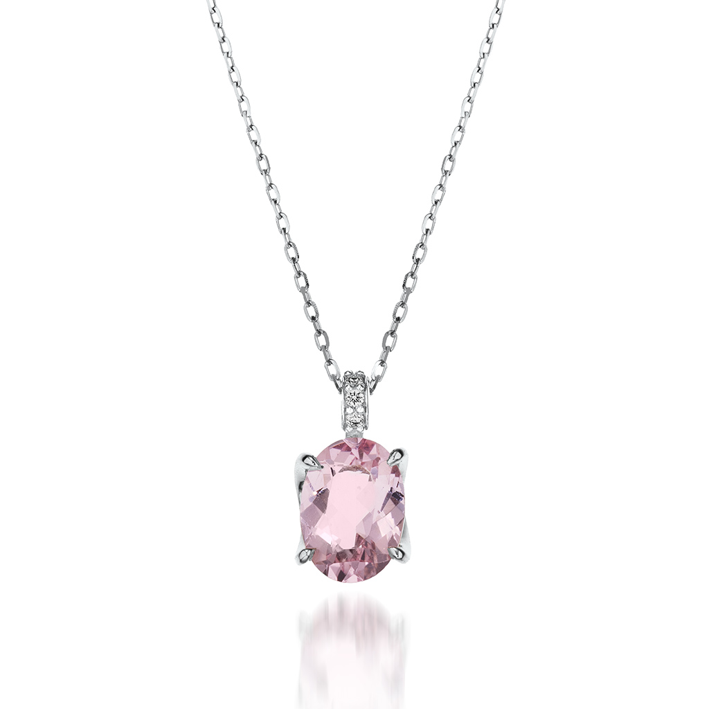 PINK MORGANITE NECKLACE