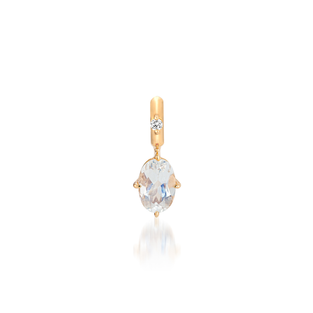 K10 チャーム TALISMANIC BLUE MOON STONE CHARM(6月の誕生石 ムーンストーン)