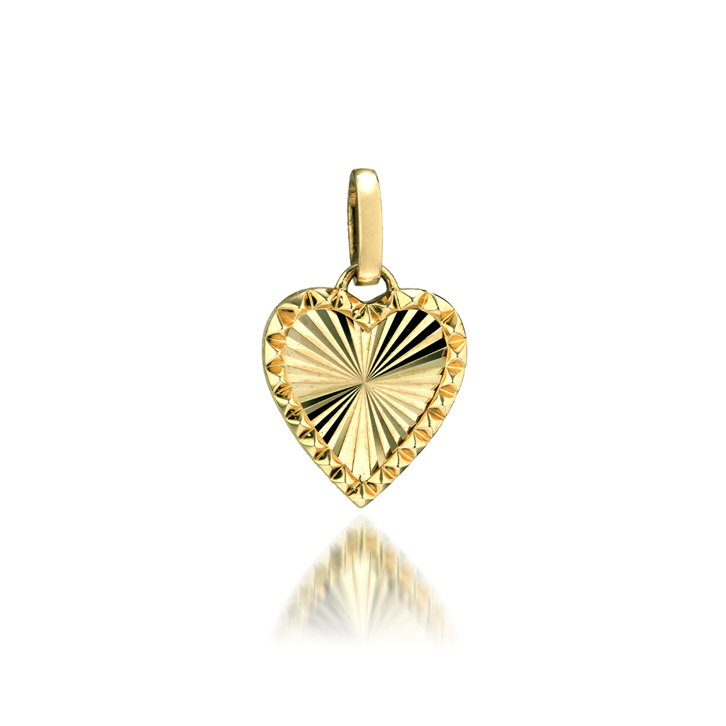 K10 チャーム　ETCHED HEART