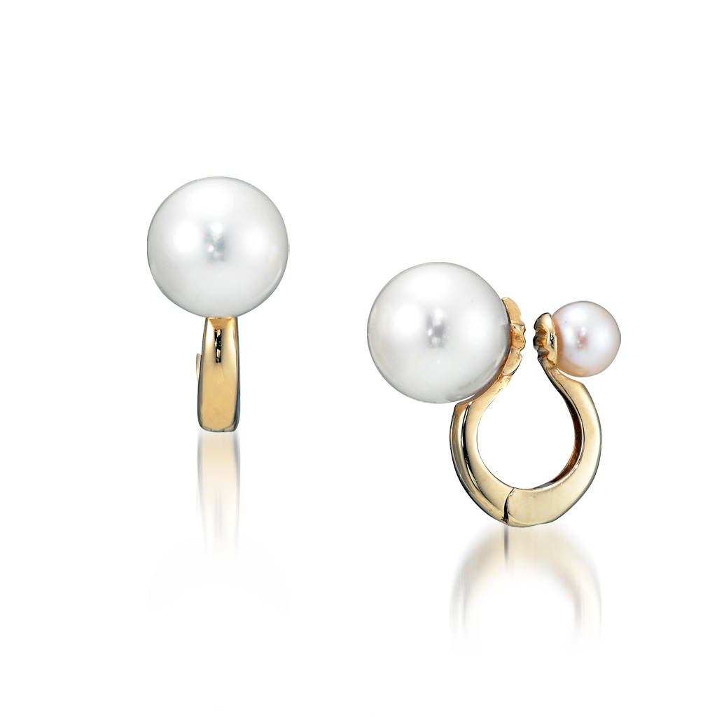 K10 イヤリング PEARL CLIP EARRINGS(6月の誕生石 パール)