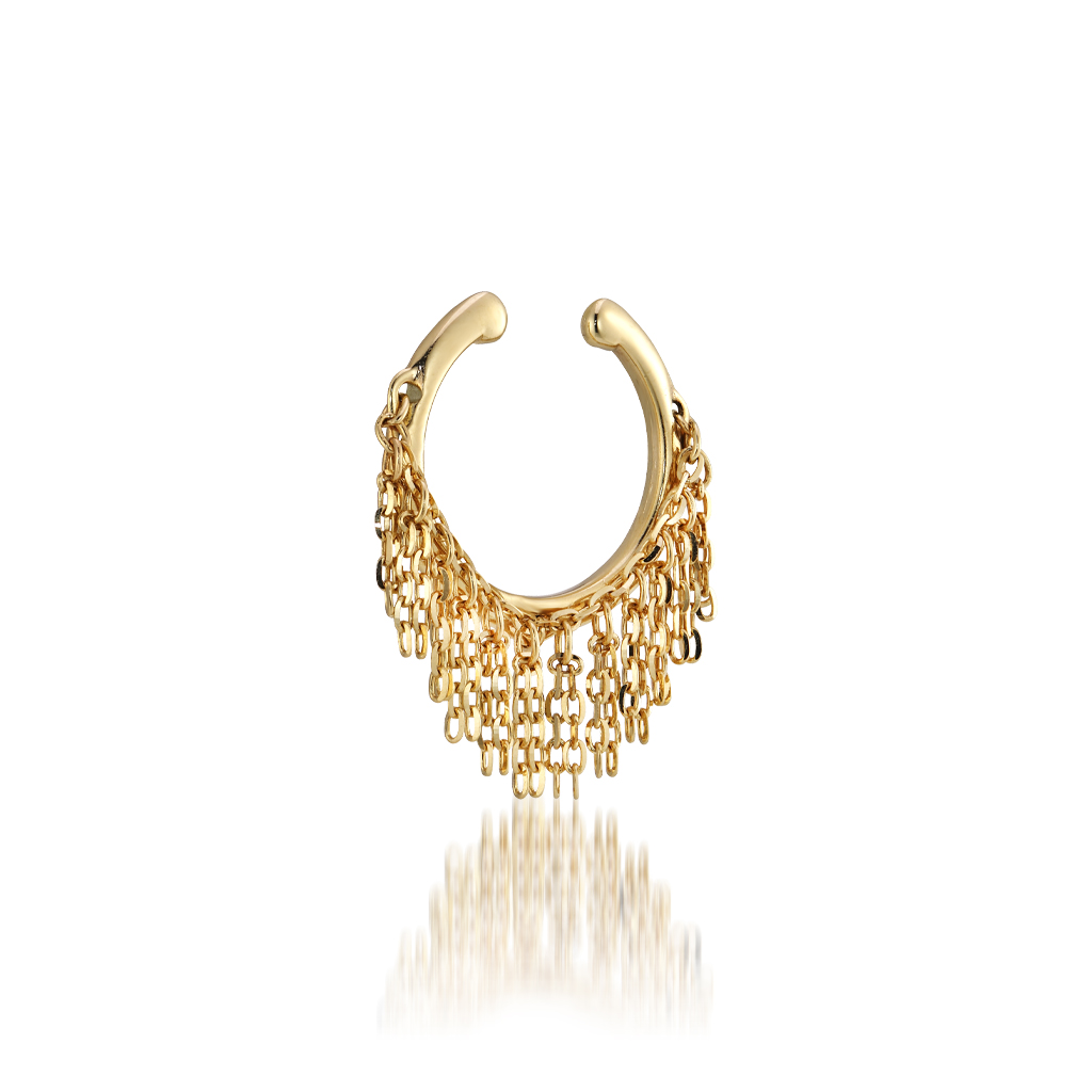 CHAIN FRINGE EAR CUFF