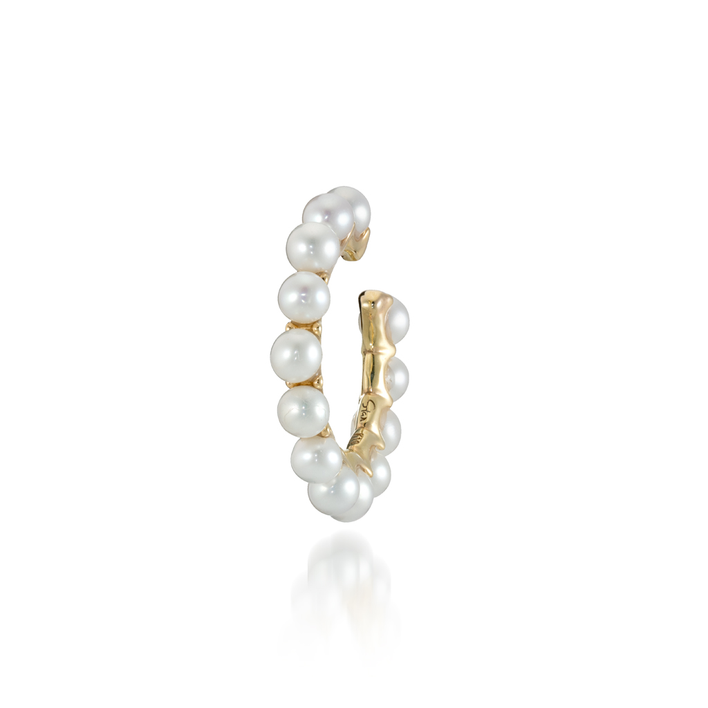 BABY PEARL HOOP EAR CUFF